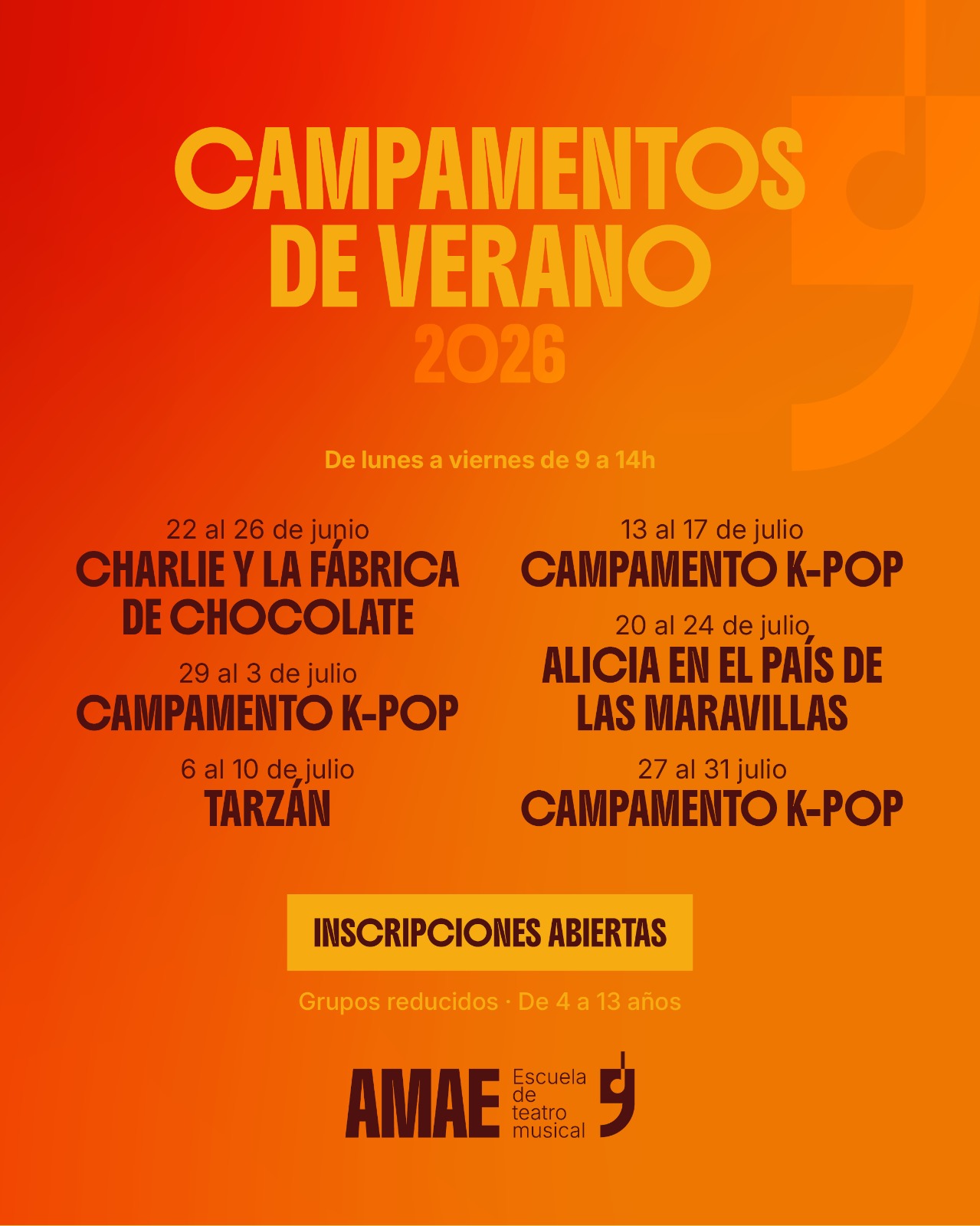 Cartel 4 · Campamentos de Verano 2026