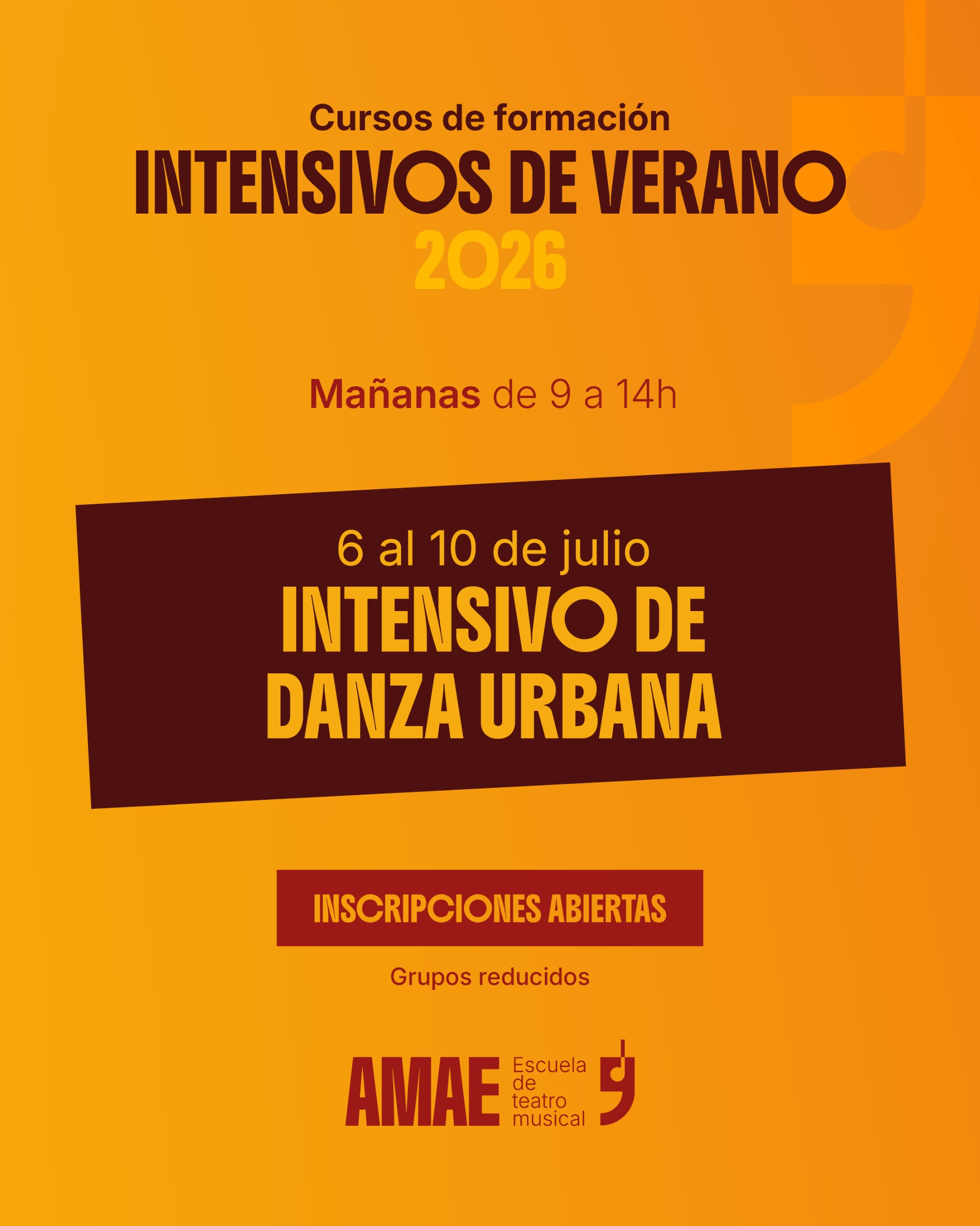 Cartel 8 · Intensivo Danza Urbana