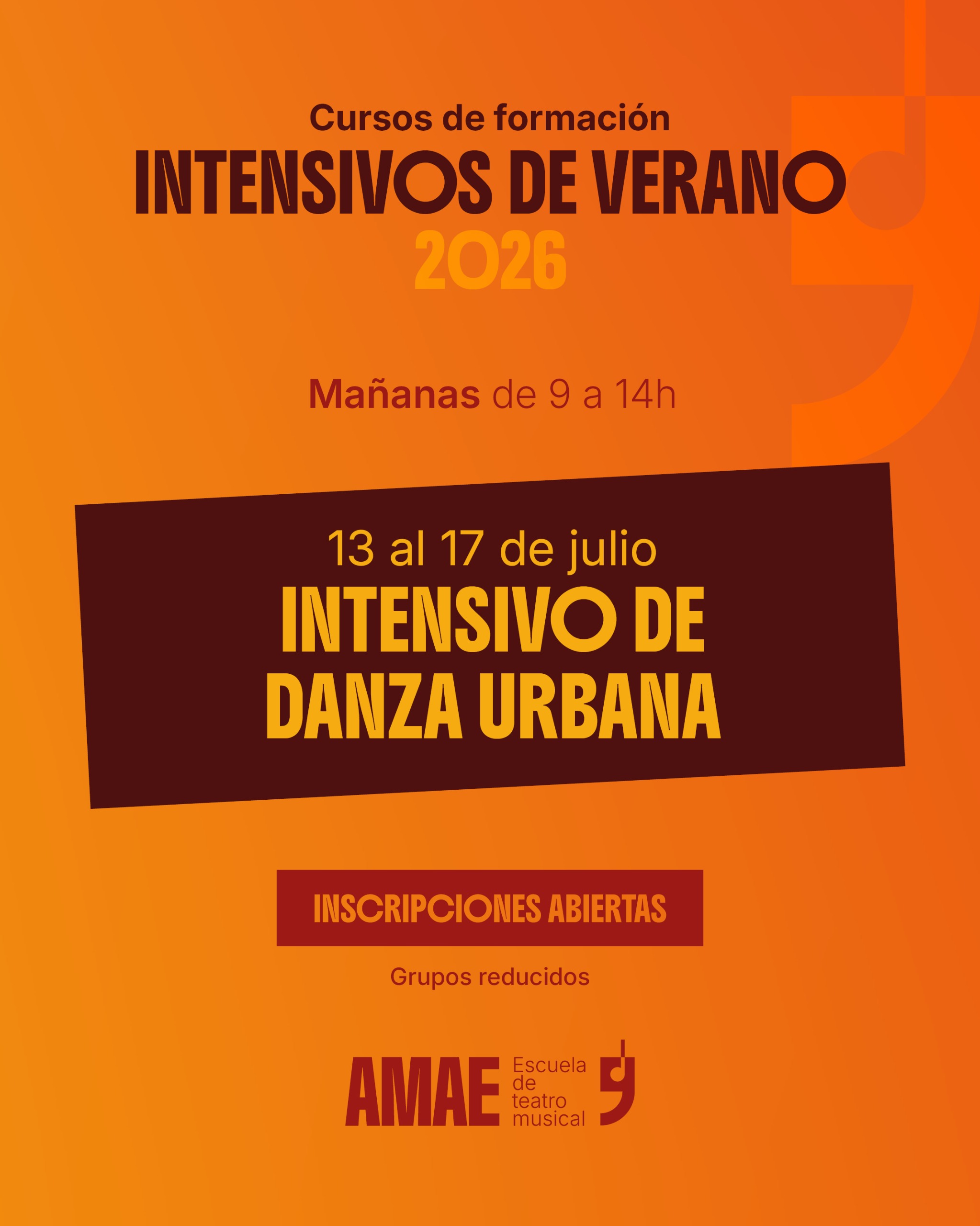 Cartel 9 · Intensivo Danza Urbana